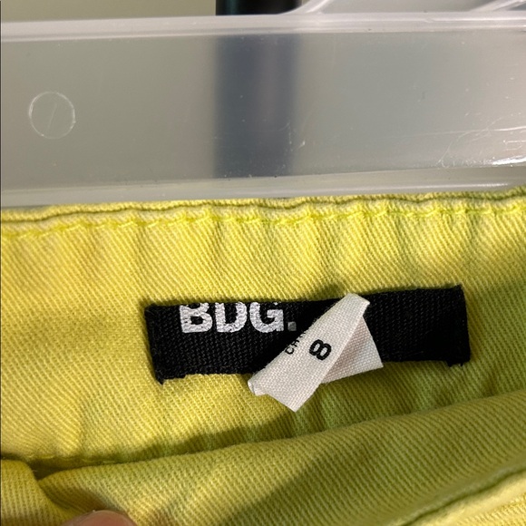 BDG High Waist Yellow Women's Shorts - Picture 2 of 9